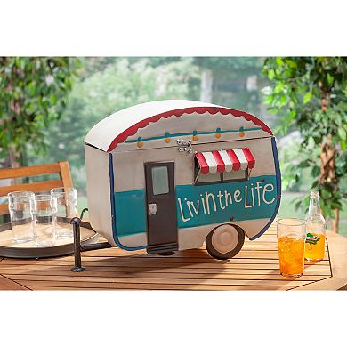 Gerson Metal Antique Camper Ice Chest with Liner