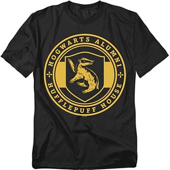 Big & Tall Original & Unrestored Harry Potter Hufflepuff House Badge Graphic Tee