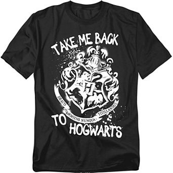 Big & Tall Original & Unrestored Harry Potter Hogwarts Spray Badge Graphic Tee