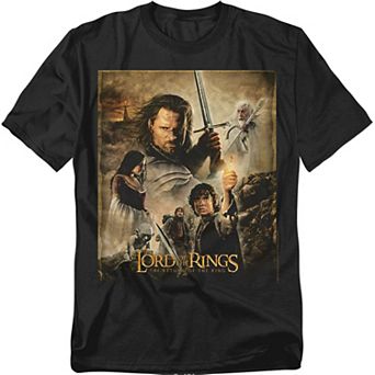 Big & Tall Original & Unrestored Lord Of The Rings Rotk Poster Graphic Tee