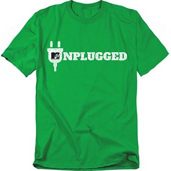 Big & Tall Original & Unrestored Unplugged Horizontal MTV Logo Graphic Tee