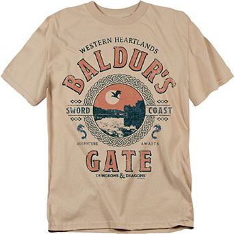 Big & Tall Original & Unrestored Dungeons And Dragons Baldur's Gate Graphic Tee