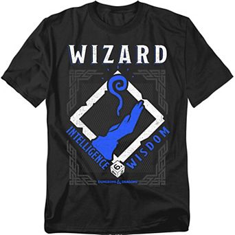 Big & Tall Original & Unrestored Dungeons And Dragons Wizard Intelligence Graphic Tee