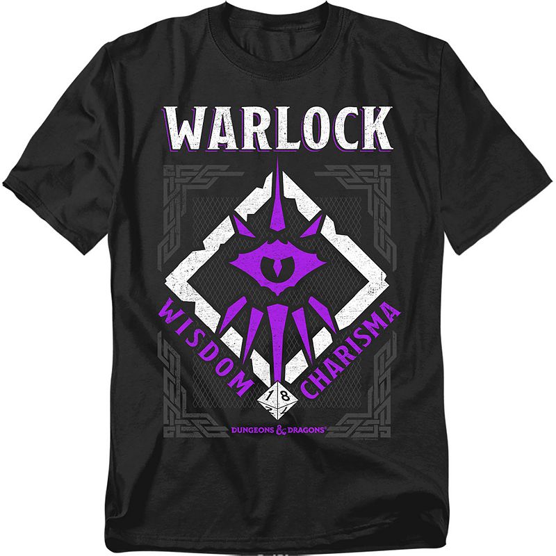 Big & Tall Original & Unrestored Dungeons And Dragons Warlock Graphic Tee, Men's, 