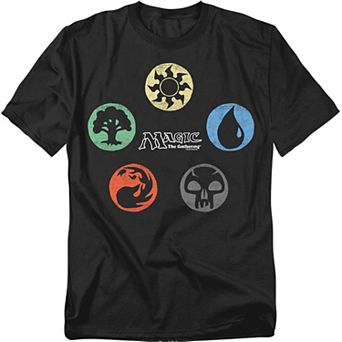 Big & Tall Original & Unrestored Magic: The Gathering 5 Colors Graphic Tee
