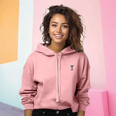 Dalix Martini Cropped Hoodie