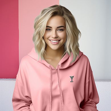 Dalix Martini Cropped Hoodie