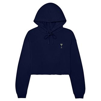 Dalix Martini Cropped Hoodie
