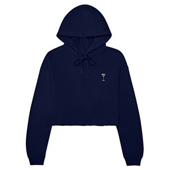 Dalix Martini Cropped Hoodie