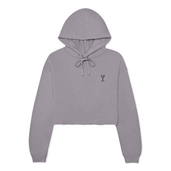 Dalix Martini Cropped Hoodie