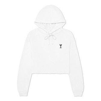Dalix Martini Cropped Hoodie