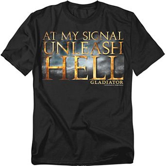 Big & Tall Gladiator "Unleash Hell" Graphic Tee