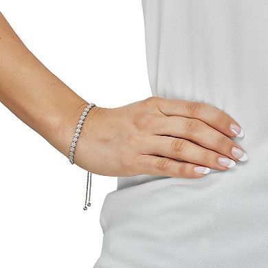 Sterling Silver 1/10 Carat T.W. Diamond Bolo Bracelet
