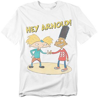 Big & Tall Original & Unrestored Nickelodeon Hey Arnold And Gerald Logo Graphic Tee