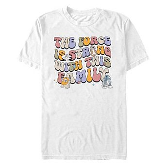 Big & Tall Star Wars The Force Is Strong With This Family Graphic Tee