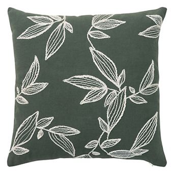 Sonoma Goods For Life® Embroidered Leaves Decorative Pillow