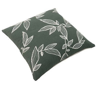 Sonoma Goods For Life® Embroidered Leaves Decorative Pillow