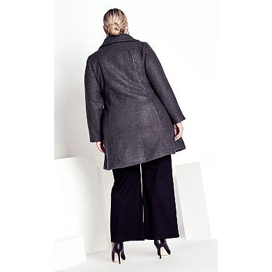 Avenue Women's Plus Size Boucle Coat