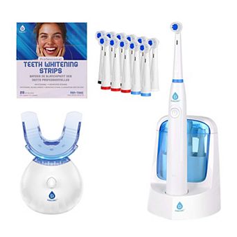 Pursonic Advanced Smile Care Bundle LED Whitening Kit, Whitening Strips, & Electric Toothbrush