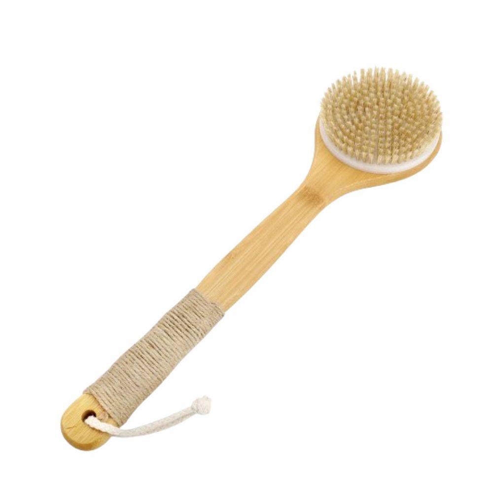 15.7" Long Handle Bath Brush With Dual Sides - Exfoliating & Soft Natural Fiber Brush 13 thumbnail image
