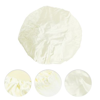 1 Pc Women Double Layer Shower Cap Hair Cap for Bathroom Vacation Travel