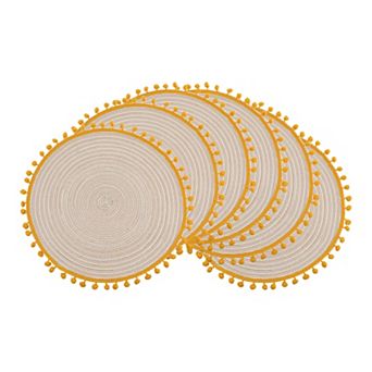 Placemats Set of 6 Polyester Placemats for Kitchen Dining Table Decor Table Placemats