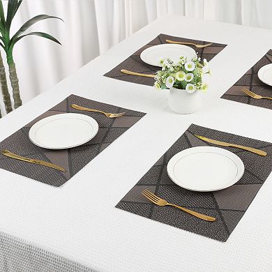 Placemats Set of 6 Design Placemats for Kitchen Dining Table Decor Table Placemat 18"x12"