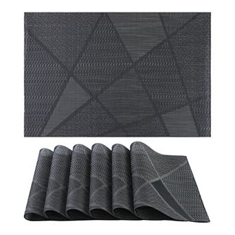 Placemats Set of 6 Design Placemats for Kitchen Dining Table Decor Table Placemat 18"x12"