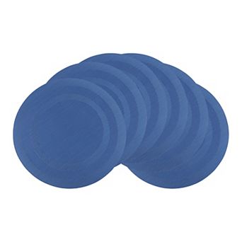 Set of 6 Round Placemats for Kitchen Dining Table Decor Washable Heat Resistant Table Placemats