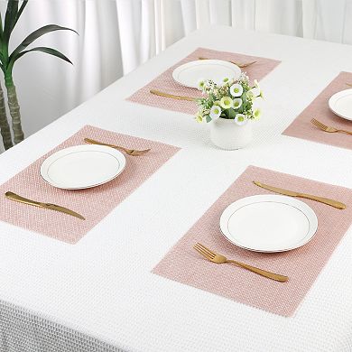 Placemats Set of 6 Placemats for Dining Table Decor Indoor Outdoor Kitchen Table Mat, 18*12in