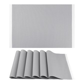 Placemats Set of 6 Placemats for Kitchen Dining Table Decor Washable Table Placemats 18"x12"