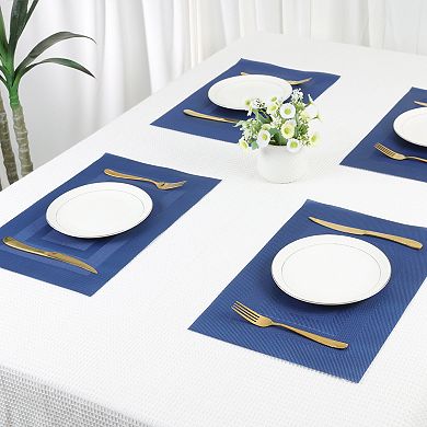 Placemat Set of 6 Placemats for Kitchen Dining Table Decor Washable Heat Resistant Placemats