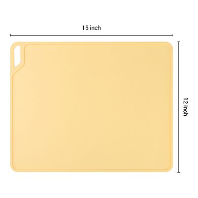 Placemat Set of 6 Silicone Placemats for Kitchen Dining Table Decor, Washable Table Placemats