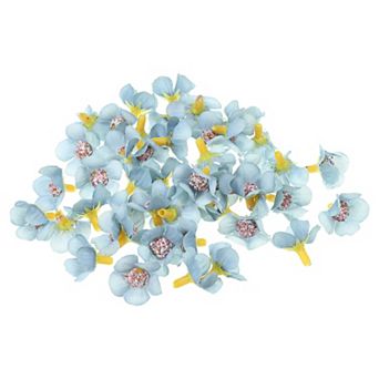 0.79" Artificial Flower Heads, 50 Pack Silk Fake Flowers Heads for Wedding Floral Bouquet Decoration
