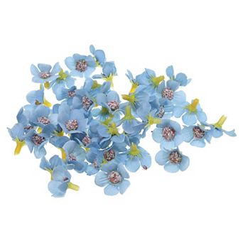 0.79" Artificial Flower Heads, 50 Pack Silk Fake Flowers Heads for Wedding Floral Bouquet Decoration