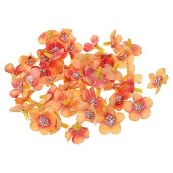 0.79" Artificial Flower Heads, 50 Pack Silk Fake Flowers Heads for Wedding Floral Bouquet Decoration