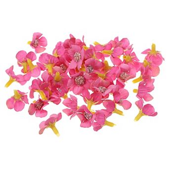 0.79" Artificial Flower Heads, 50 Pack Silk Fake Flowers Heads for Wedding Floral Bouquet Decoration