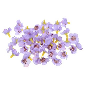 0.79" Artificial Flower Heads, 50 Pack Silk Fake Flowers Heads for Wedding Floral Bouquet Decoration