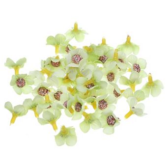 0.79" Artificial Flower Heads, 50 Pack Silk Fake Flowers Heads for Wedding Floral Bouquet Decoration