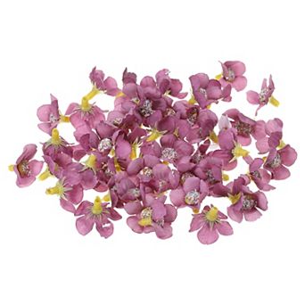 0.79" Artificial Flower Heads, 50 Pack Silk Fake Flowers Heads for Wedding Floral Bouquet Decoration