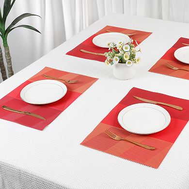 Set of 6 Placemats for Kitchen Dining Table Decor Heat-resistant Table Placemats 18"x12"