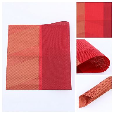 Set of 6 Placemats for Kitchen Dining Table Decor Heat-resistant Table Placemats 18"x12"