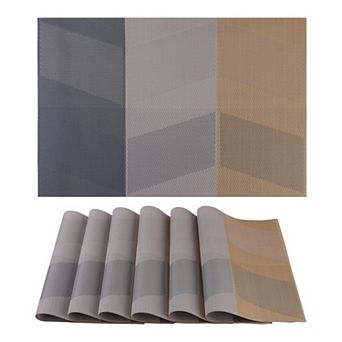 Set of 6 Placemats for Kitchen Dining Table Decor Heat-resistant Table Placemats 18"x12"