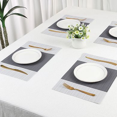 Placemats Set of 6 Easy Clean Placemats for Kitchen Dining Table Decor Table Placemats 18"x12"