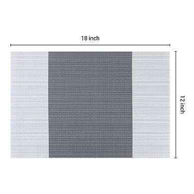 Placemats Set of 6 Easy Clean Placemats for Kitchen Dining Table Decor Table Placemats 18"x12"