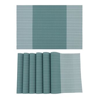 Placemats Set of 6 Easy Clean Placemats for Kitchen Dining Table Decor Table Placemats 18"x12"