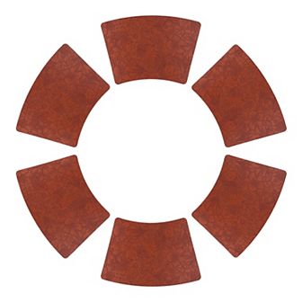 Set of 6 Place Mat, Faux Leather Floral Placemats for Kitchen Table Decor, Washable Table Placemats