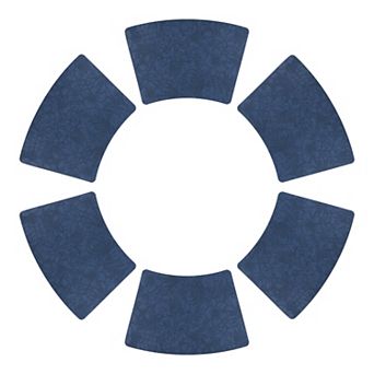 Set of 6 Place Mat, Faux Leather Floral Placemats for Kitchen Table Decor, Washable Table Placemats