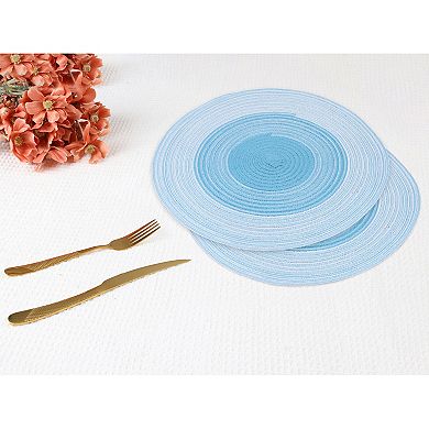 Placemats Set of 6 Rattan Placemats for Dining Table Decor Indoor Outdoor Kitchen Table Mat