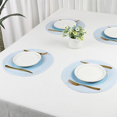 Placemats Set of 6 Rattan Placemats for Dining Table Decor Indoor Outdoor Kitchen Table Mat